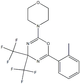 2-(2-methylphenyl)-6-morpholino-4,4-di(trifluoromethyl)-4H-1,3,5-oxadiazine