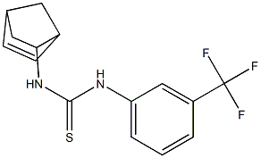 N-bicyclo[2.2.1]hept-5-en-2-yl-N'-[3-(trifluoromethyl)phenyl]thiourea,,结构式