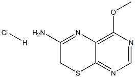 4-methoxy-7H-pyrimido[4,5-b][1,4]thiazin-6-ylamine hydrachloride,,结构式