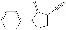 2-oxo-1-phenyl-3-pyrrolidinecarbonitrile 结构式