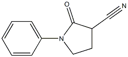 2-oxo-1-phenyl-3-pyrrolidinecarbonitrile,,结构式