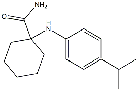 1-(4-isopropylanilino)cyclohexane-1-carboxamide,,结构式