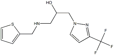 1-[(2-thienylmethyl)amino]-3-[3-(trifluoromethyl)-1H-pyrazol-1-yl]propan-2-ol Structure