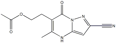 2-(2-cyano-5-methyl-7-oxo-4,7-dihydropyrazolo[1,5-a]pyrimidin-6-yl)ethyl acetate