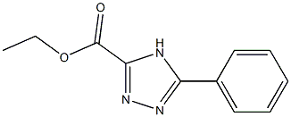 ethyl 5-phenyl-4H-1,2,4-triazole-3-carboxylate,,结构式