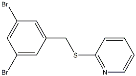 2-[(3,5-dibromobenzyl)thio]pyridine Structure