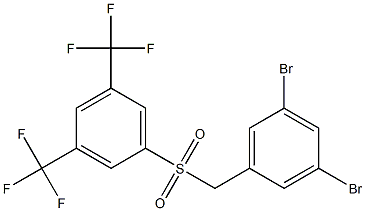 1-[(3,5-dibromobenzyl)sulfonyl]-3,5-di(trifluoromethyl)benzene Structure