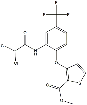 methyl 3-[2-[(2,2-dichloroacetyl)amino]-4-(trifluoromethyl)phenoxy]thiophene-2-carboxylate