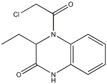 4-(2-chloroacetyl)-3-ethyl-3,4-dihydro-2(1H)-quinoxalinone,,结构式