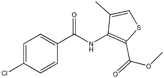 methyl 3-[(4-chlorobenzoyl)amino]-4-methyl-2-thiophenecarboxylate