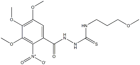 N1-(3-methoxypropyl)-2-(3,4,5-trimethoxy-2-nitrobenzoyl)hydrazine-1-carbothioamide