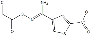 O3-(2-chloroacetyl)-5-nitrothiophene-3-carbohydroximamide,,结构式