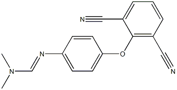 N'-[4-(2,6-dicyanophenoxy)phenyl]-N,N-dimethyliminoformamide Structure