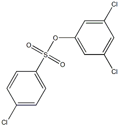 3,5-dichlorophenyl 4-chlorobenzene-1-sulfonate,,结构式