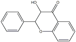 3-hydroxy-2-phenylchroman-4-one 化学構造式