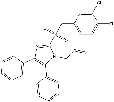 1-allyl-2-[(3,4-dichlorobenzyl)sulfonyl]-4,5-diphenyl-1H-imidazole|