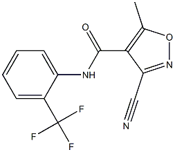 3-cyano-5-methyl-N-[2-(trifluoromethyl)phenyl]-4-isoxazolecarboxamide