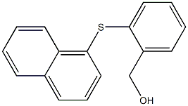 [2-(1-naphthylthio)phenyl]methanol Structure