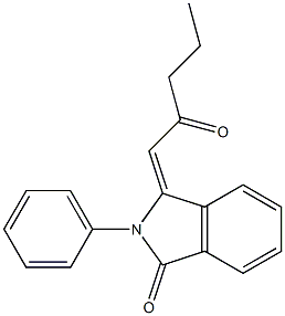 3-[(E)-2-oxopentylidene]-2-phenyl-1-isoindolinone Structure