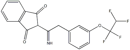 2-{[3-(1,1,2,2-tetrafluoroethoxy)phenyl]ethanimidoyl}-1H-indene-1,3(2H)-dione|