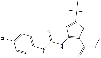 methyl 5-(tert-butyl)-3-{[(4-chloroanilino)carbonyl]amino}thiophene-2-carboxylate