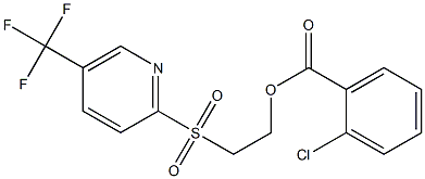  2-{[5-(trifluoromethyl)-2-pyridyl]sulfonyl}ethyl 2-chlorobenzoate