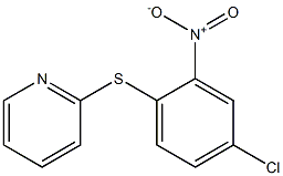 2-[(4-chloro-2-nitrophenyl)thio]pyridine Struktur