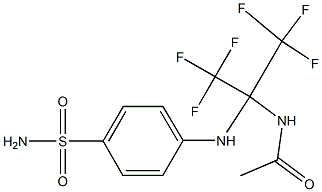 N1-[1-[4-(aminosulfonyl)anilino]-2,2,2-trifluoro-1-(trifluoromethyl)ethyl]acetamide