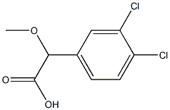 2-(3,4-dichlorophenyl)-2-methoxyacetic acid Struktur