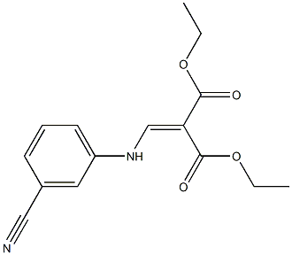 diethyl 2-[(3-cyanoanilino)methylidene]malonate,,结构式