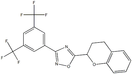 5-(3,4-dihydro-2H-chromen-2-yl)-3-[3,5-di(trifluoromethyl)phenyl]-1,2,4-oxadiazole