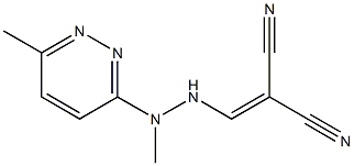 2-{[2-methyl-2-(6-methylpyridazin-3-yl)hydrazino]methylidene}malononitrile|