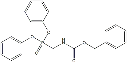 diphenyl (1-{[(benzyloxy)carbonyl]amino}ethyl)phosphonate 化学構造式