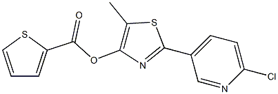 2-(6-chloro-3-pyridinyl)-5-methyl-1,3-thiazol-4-yl 2-thiophenecarboxylate