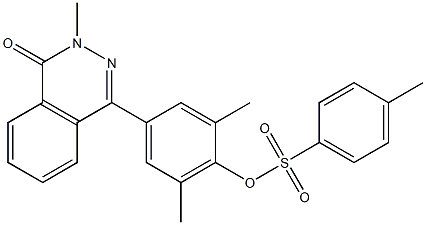 2,6-dimethyl-4-(3-methyl-4-oxo-3,4-dihydrophthalazin-1-yl)phenyl 4-methylbenzene-1-sulfonate