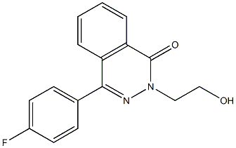 4-(4-fluorophenyl)-2-(2-hydroxyethyl)-1,2-dihydrophthalazin-1-one 化学構造式