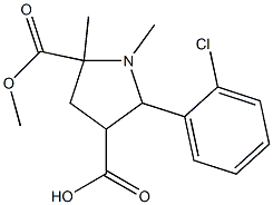 2-(2-chlorophenyl)-5-(methoxycarbonyl)-1,5-dimethyl-3-pyrrolidinecarboxylic acid