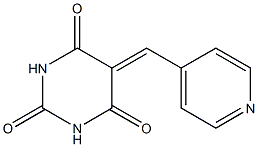 5-(4-pyridylmethylidene)hexahydropyrimidine-2,4,6-trione Struktur