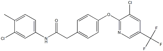 N-(3-chloro-4-methylphenyl)-2-(4-{[3-chloro-5-(trifluoromethyl)-2-pyridinyl]oxy}phenyl)acetamide