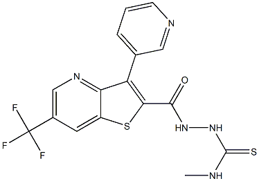 N-methyl-2-{[3-(3-pyridinyl)-6-(trifluoromethyl)thieno[3,2-b]pyridin-2-yl]carbonyl}-1-hydrazinecarbothioamide