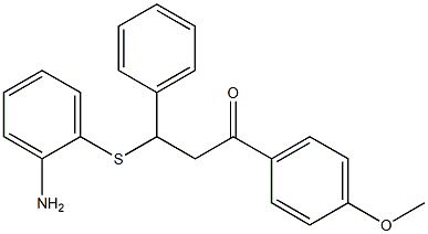 3-[(2-aminophenyl)thio]-1-(4-methoxyphenyl)-3-phenylpropan-1-one