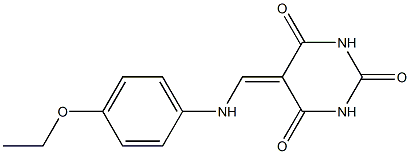 5-[(4-ethoxyanilino)methylene]-2,4,6(1H,3H,5H)-pyrimidinetrione Structure