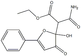 ethyl 3-amino-2-(2-hydroxy-3-oxo-5-phenyl-2,3-dihydrofuran-2-yl)-3-oxopropanoate