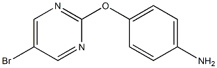 4-[(5-bromo-2-pyrimidinyl)oxy]aniline,,结构式