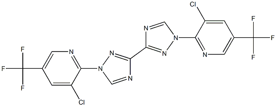 3-[1-(3-chloro-5-trifluoromethyl-2-pyridyl)-1,2,4-triazol-3-yl]-1-(3-chloro-5-trifluoromethyl-2-pyridyl)-1,2,4-triazole 化学構造式