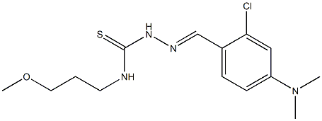 N1-(3-methoxypropyl)-2-[2-chloro-4-(dimethylamino)benzylidene]hydrazine-1-carbothioamide Structure