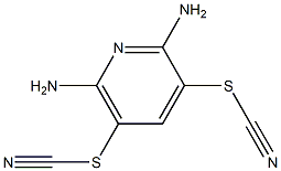 2,6-diamino-5-(cyanothio)pyridin-3-yl thiocyanate,,结构式