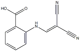 2-[(2,2-dicyanovinyl)amino]benzenecarboxylic acid,,结构式