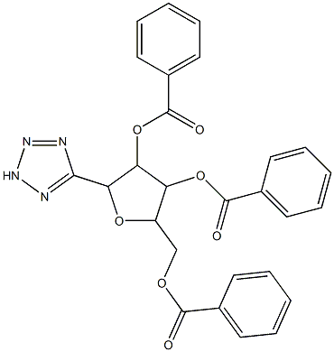 4-(benzoyloxy)-5-[(benzoyloxy)methyl]-2-(2H-1,2,3,4-tetraazol-5-yl)tetrahyd rofuran-3-yl benzoate