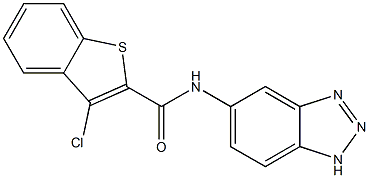 N2-(1H-1,2,3-benzotriazol-5-yl)-3-chlorobenzo[b]thiophene-2-carboxamide Structure